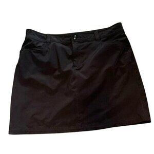 Eddie Bauer Womens Skort Black Size 12 Polyester Blend